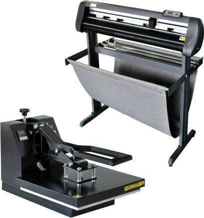 Special Combo Contour 720mm Vinyl Cutter + Heat Press 38x38cm