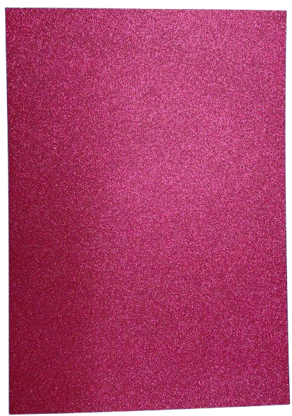 Cardstock Glitter Cerise Red A4 5pcs