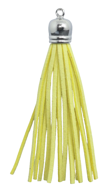 Tassels Silver 80mm Lemon No 17