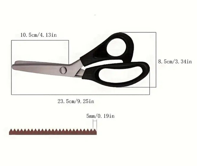 Scissors 9.5 inch Zig-Zag