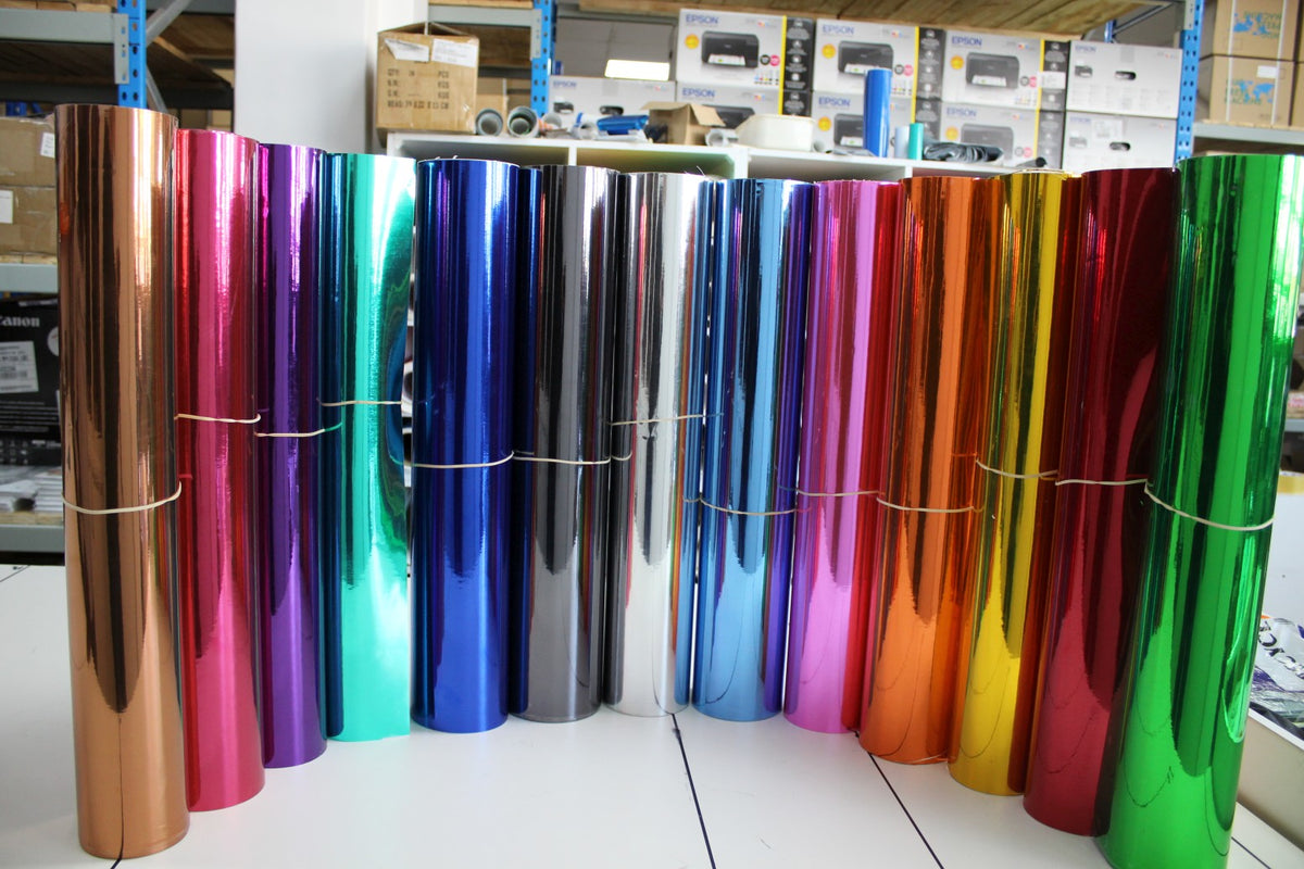 Vinyl Signage Metallic Chrome Silver