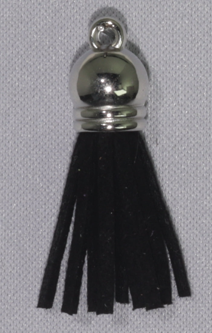 Tassels Silver 35mm Black No 2