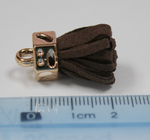 Tassels 25mm Hexagon Dark Brown