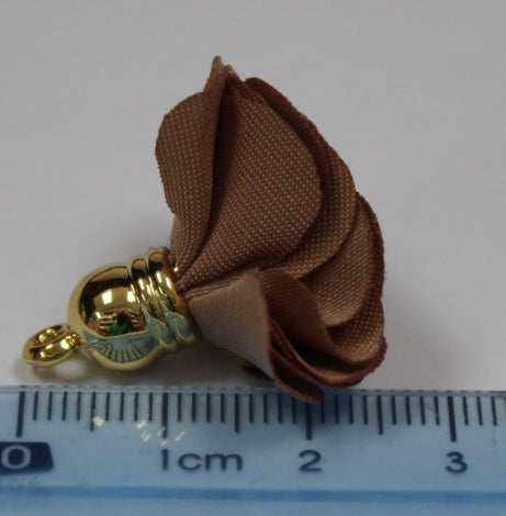 Tassels 25mm Flower Brown