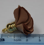 Tassels 25mm Flower Brown