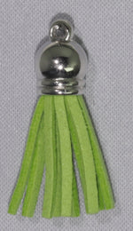 Tassels Silver 35mm Lime No 8