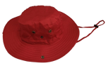Cap Cricket Safari Style Round Brim Red