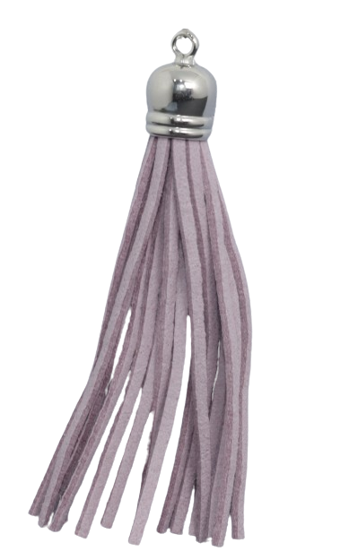 Tassels Silver 80mm Light Mauve No 50