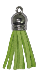Tassels Silver 35mm Lime No 8