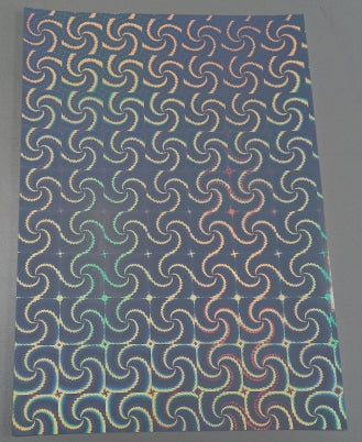 Vinyl Sticker Paper Holographic Spiral A4 (20pcs)