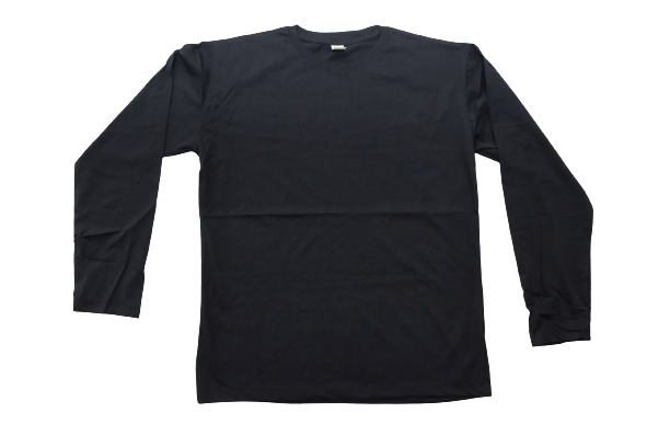 T-shirt Long Sleeve 180 gram Black 2X-Large