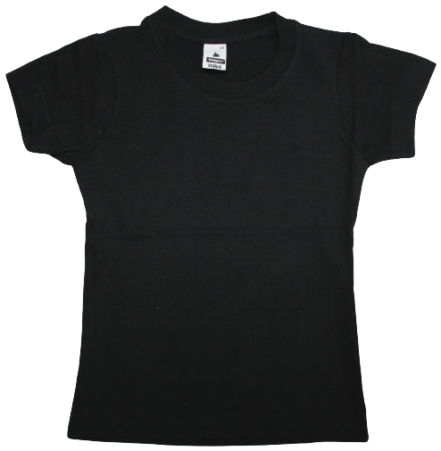 Tshirt Kids180g Black 8-9