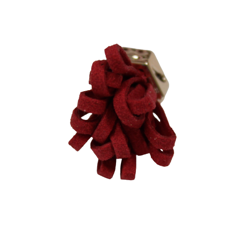 Tassels 25mm Hexagon Red