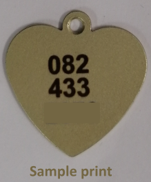 Pendants / Pet Tags/ Dog tag (Metal) Heart shape