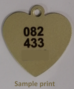 Pendants / Pet Tags/ Dog tag (Metal) Heart shape