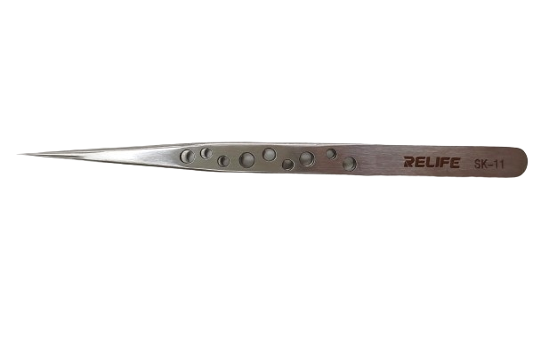 Tweezers Straight Tip Heavy Duty