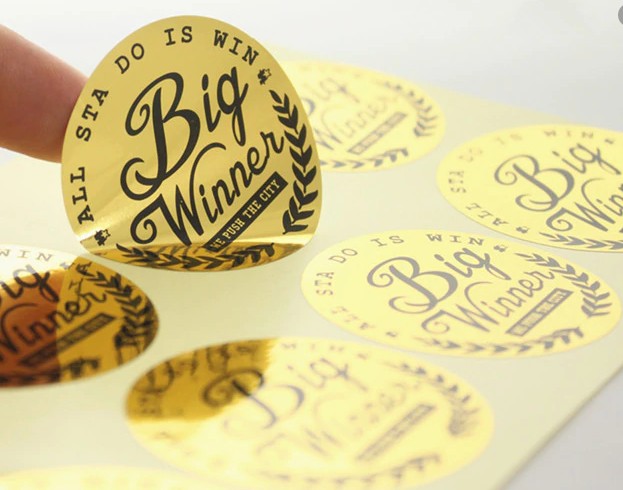 Vinyl Sticker Paper Brushed Light Gold A4 (6pcs)
