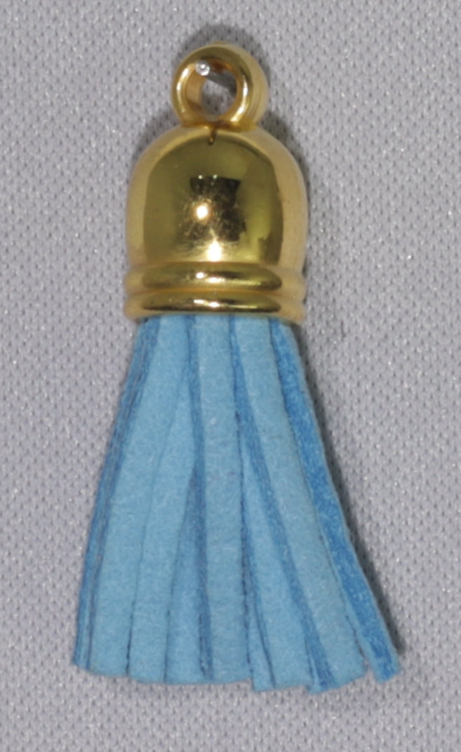 Tassels Gold 35mm Sky Blue No 27