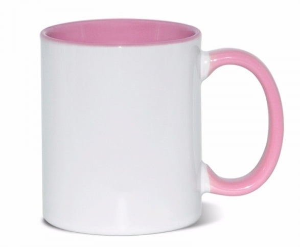 Mugs Inner Color and Handle Pink