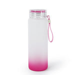 Water bottle Frosted Glass 500ml Pink