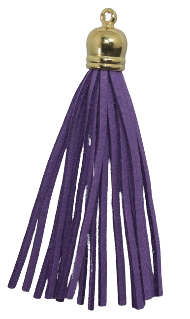 Tassels Gold 80mm Purple No 5