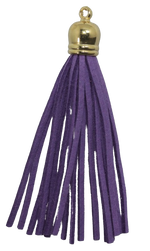 Tassels Gold 80mm Purple No 5