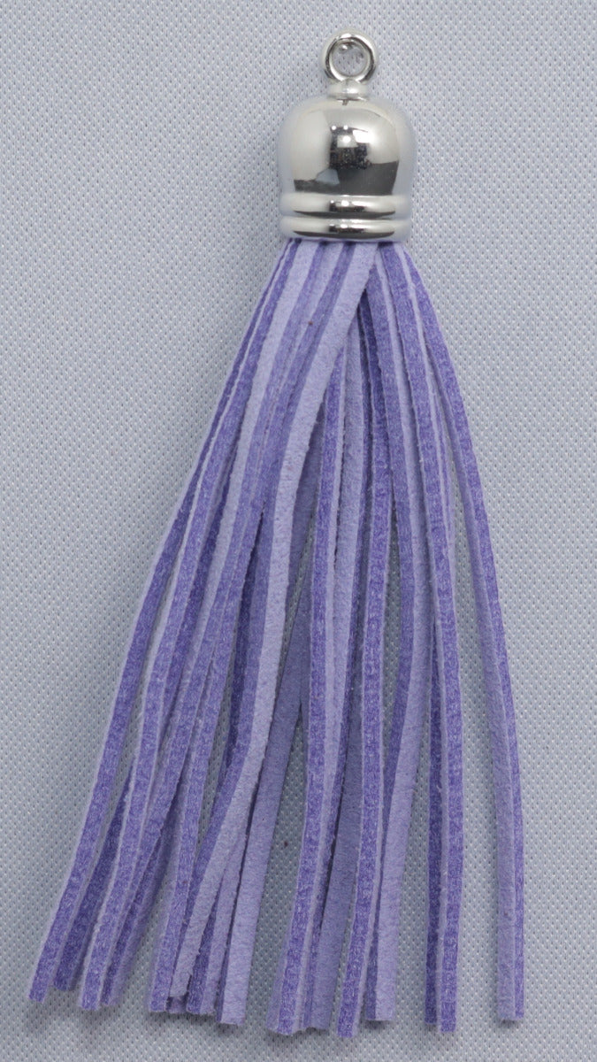 Tassels Silver 80mm Lilac No 10
