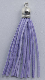 Tassels Silver 80mm Lilac No 10