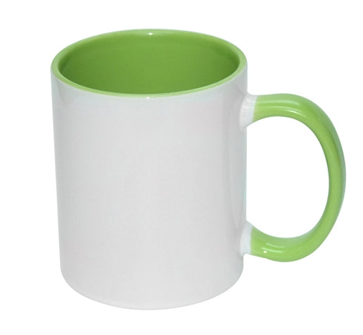 Mugs Inner Color and Handle Lime
