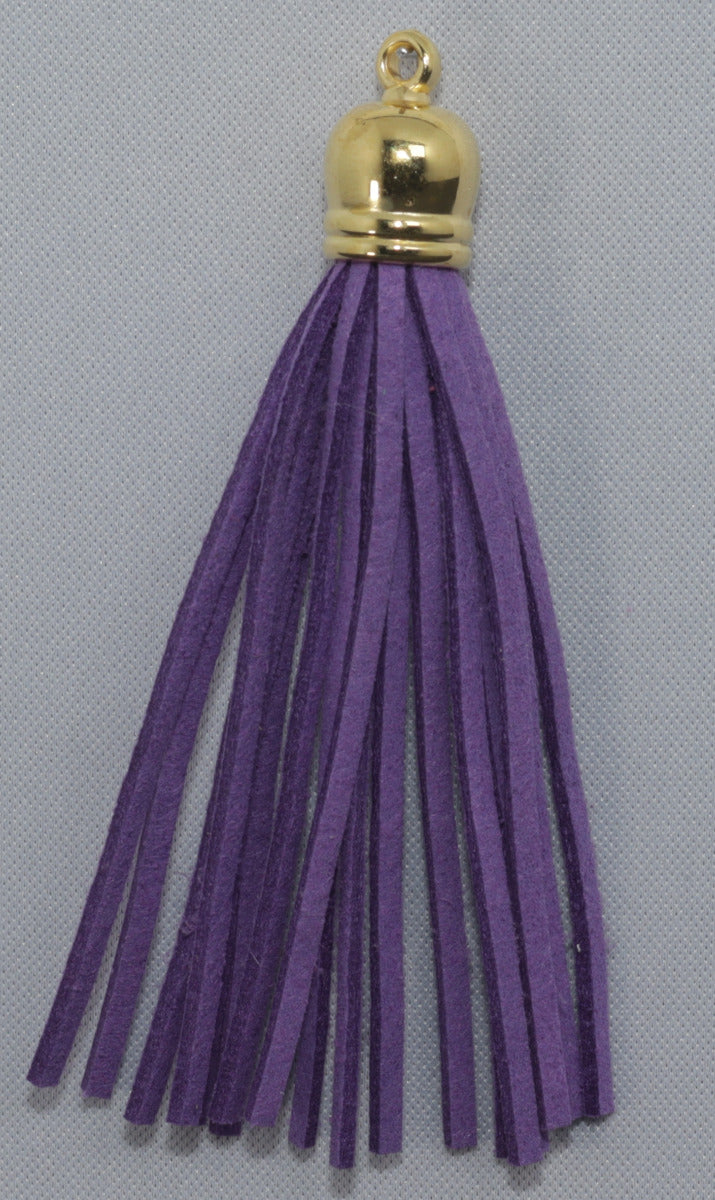 Tassels Gold 80mm Purple No 5