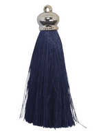 Tassels 90mm Light Gold Navy No33