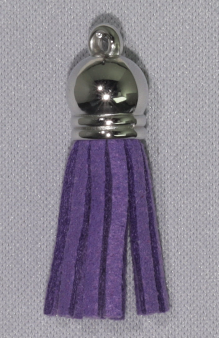 Tassels Silver 35mm Purple No 5