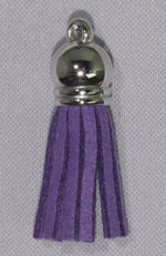 Tassels Silver 35mm Purple No 5