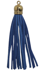 Tassels Gold 80mm Blue No 13