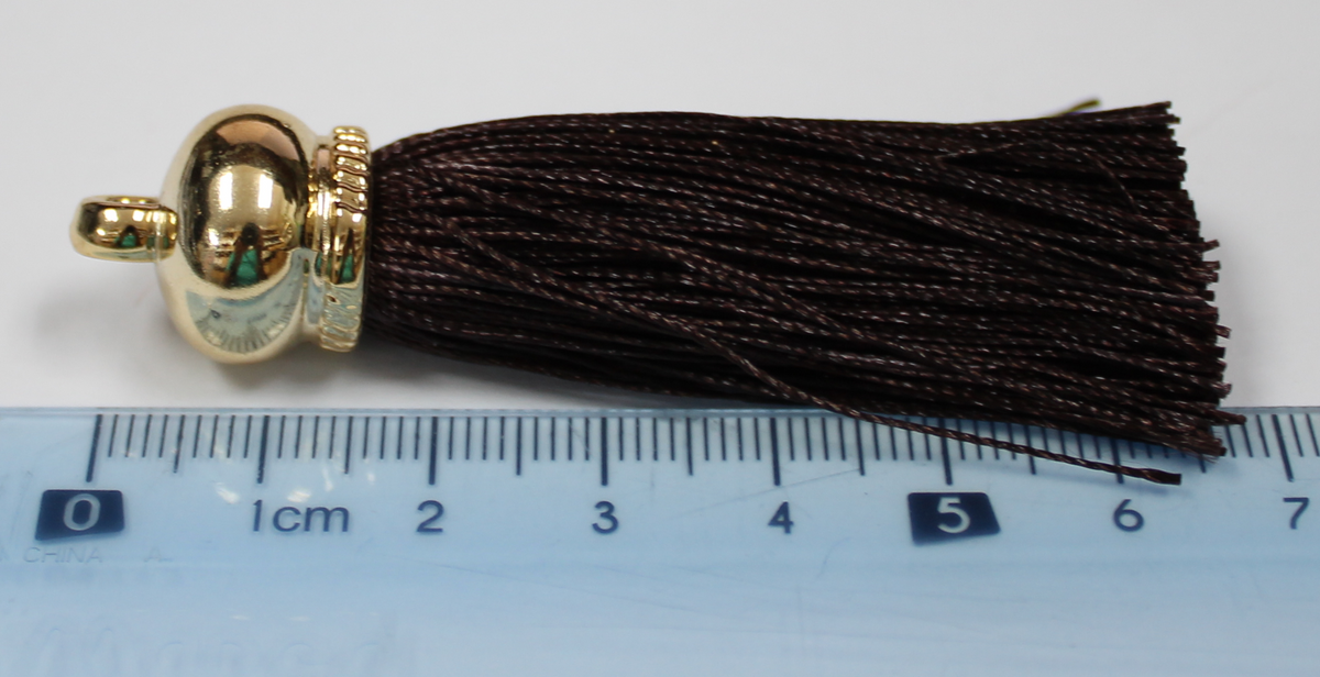 Tassels 65mm Burnt Dark Brown