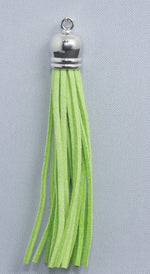 Tassels Silver 80mm Lime No 8
