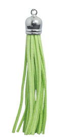 Tassels Silver 80mm Lime No 8
