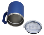 Double Wall Sippy Camping Mug 340ml Dark Blue
