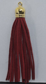 Tassels Gold 80mm Maroon No 51