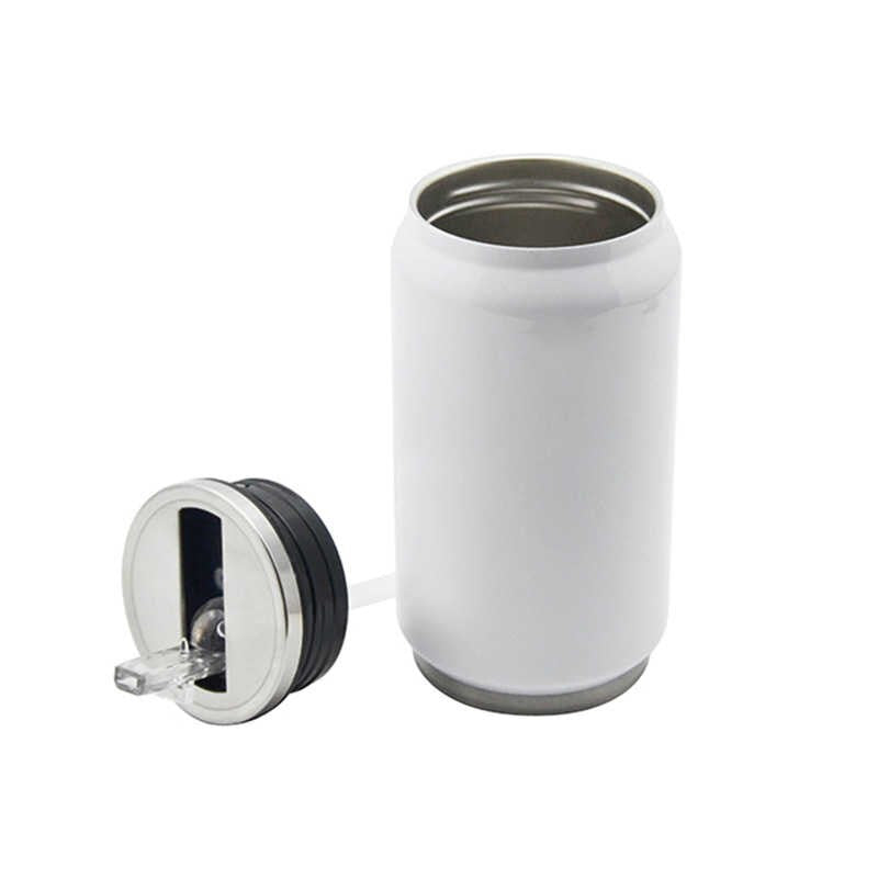 Flask coke can 350ml White