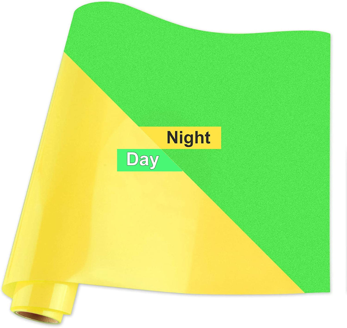 HTV Luminous / Glow in Dark - Yellow turns Green 2pcs 25x30cm