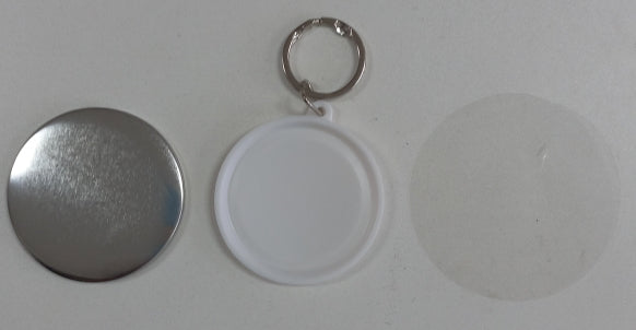 Button Badge Keyring 58mm