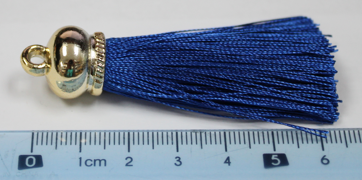 Tassels 65mm Sapphire Blue