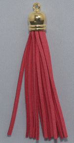 Tassels Gold 80mm Dark Pink No 45