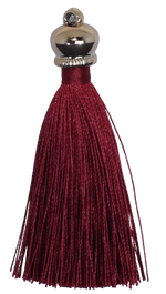 Tassels 90mm Light Gold Maroon No24