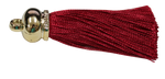 Tassels 65mm Burgandy