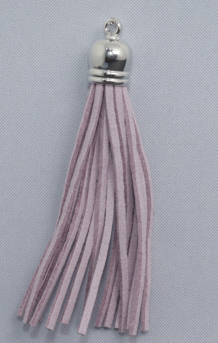 Tassels Silver 80mm Light Mauve No 50