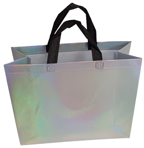 Shopping Tote bag Metallic Silver for Vinyl