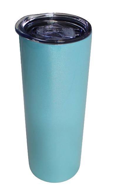 Sippy Straight Cup(20 OZ) 600ml Light Aqua Green Glitter