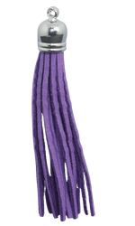 Tassels Silver 80mm Purple No 5